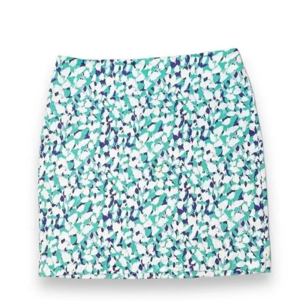 Ann Taylor Madison Cotton Skirt in Teal, Purple, White Women’s Size 2